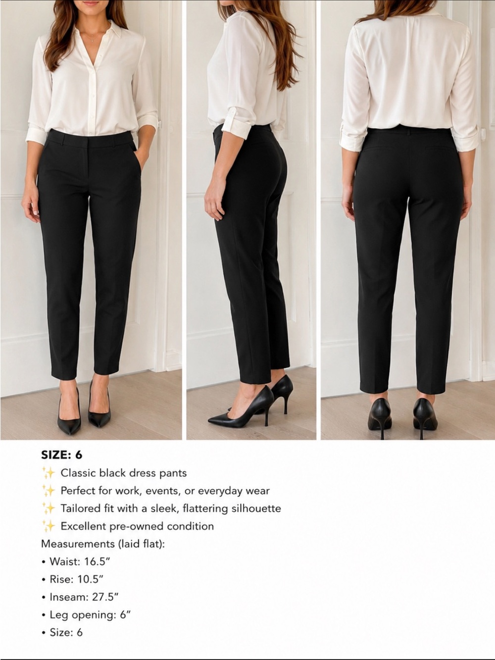 Club Monaco Black Pants